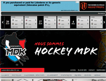Tablet Screenshot of hockeymdk.com
